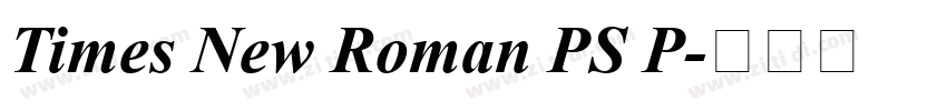 Times New Roman PS P字体转换